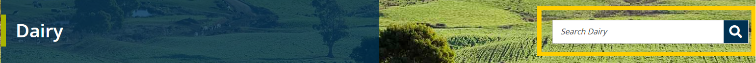 Dairy search bar