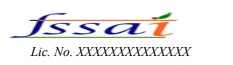 FSSAI Logo and license number